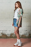 セイントペイン(SAINTPAIN) SP FLOWER HAWAIIAN SHIRT-MINT