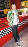 セイントペイン(SAINTPAIN) SP FLOWER HAWAIIAN SHIRT-NAVY