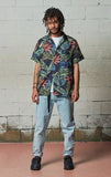 セイントペイン(SAINTPAIN) SP FLOWER HAWAIIAN SHIRT-NAVY