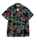 セイントペイン(SAINTPAIN) SP FLOWER HAWAIIAN SHIRT-NAVY