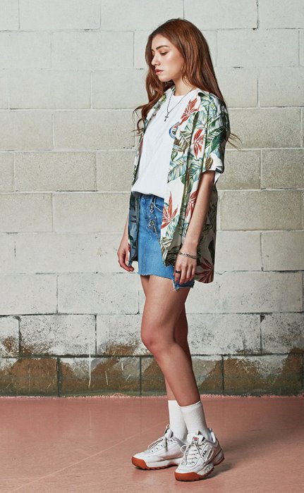 セイントペイン(SAINTPAIN) SP FLOWER HAWAIIAN SHIRT-IVORY