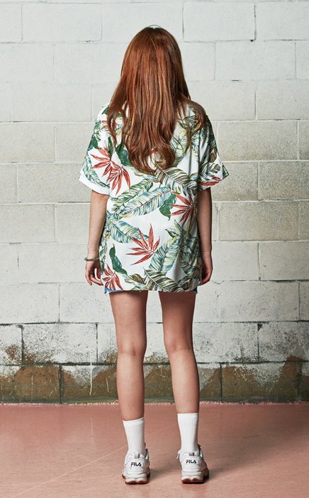 セイントペイン(SAINTPAIN) SP FLOWER HAWAIIAN SHIRT-IVORY
