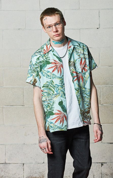 セイントペイン(SAINTPAIN) SP FLOWER HAWAIIAN SHIRT-IVORY