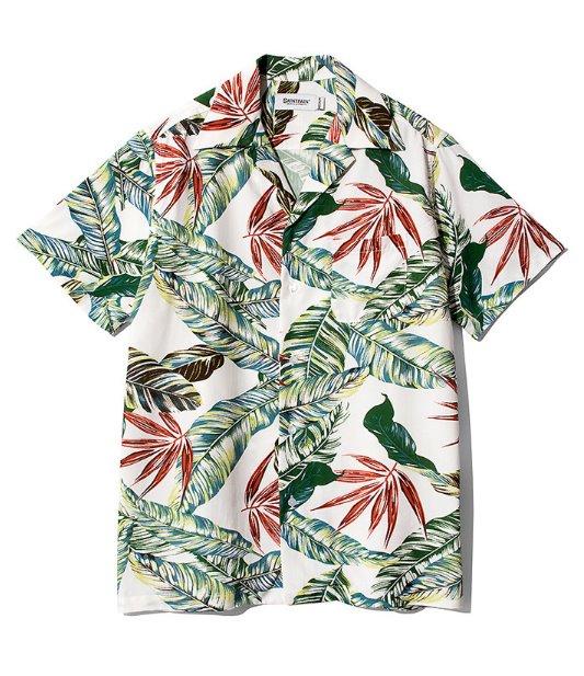セイントペイン(SAINTPAIN) SP FLOWER HAWAIIAN SHIRT-IVORY