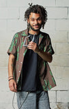 セイントペイン(SAINTPAIN) SP CACTUS HAWAIIAN SHIRT-BROWN