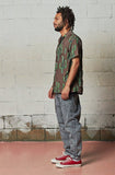 セイントペイン(SAINTPAIN) SP CACTUS HAWAIIAN SHIRT-BROWN