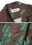 セイントペイン(SAINTPAIN) SP CACTUS HAWAIIAN SHIRT-BROWN