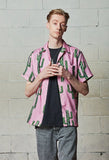 セイントペイン(SAINTPAIN) SP CACTUS HAWAIIAN SHIRT-PINK