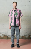 セイントペイン(SAINTPAIN) SP CACTUS HAWAIIAN SHIRT-PINK