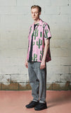 セイントペイン(SAINTPAIN) SP CACTUS HAWAIIAN SHIRT-PINK