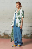 セイントペイン(SAINTPAIN) SP CACTUS HAWAIIAN SHIRT-PINK