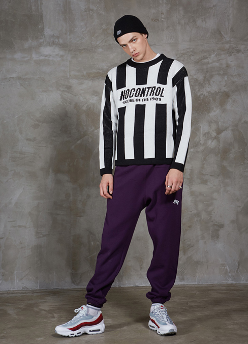 シディスコンマ(SHETHISCOMMA) NOCONTROL STRIPE KNIT