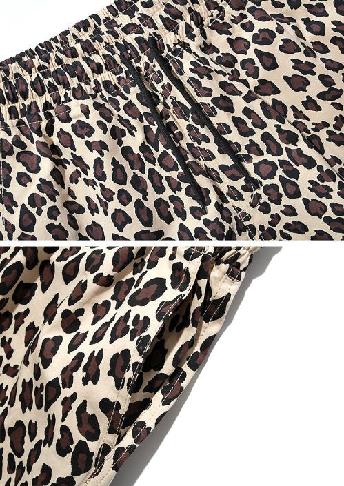 セイントペイン(SAINTPAIN) SP 19SS LEOPARD SHORTS-BEIGE