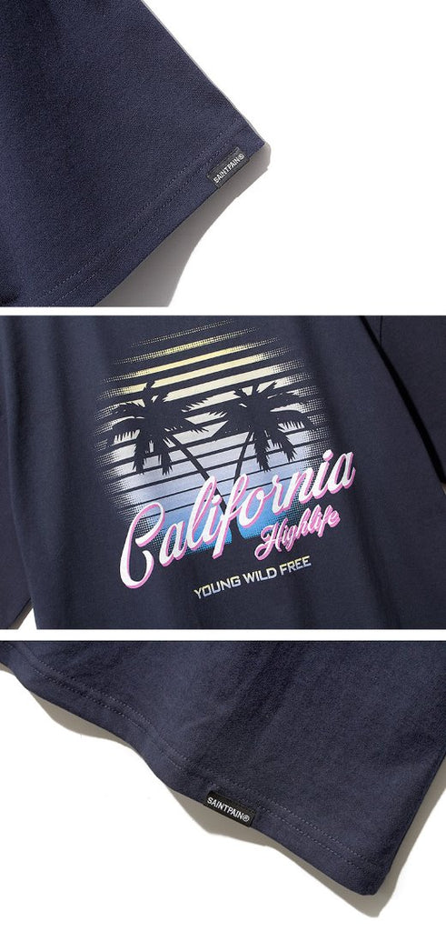 セイントペイン(SAINTPAIN) SP CALIFORNIA PALM TREE-NAVY