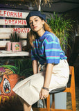 セイントペイン(SAINTPAIN) SP 19SS STRIPE TEE-BLUE