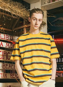 セイントペイン(SAINTPAIN) SP 19SS STRIPE TEE-BLUE
