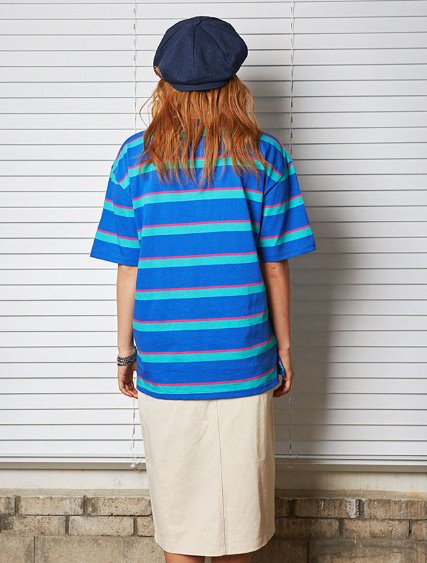 セイントペイン(SAINTPAIN) SP 19SS STRIPE TEE-BLUE