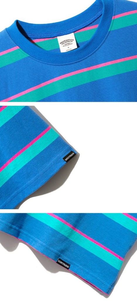 セイントペイン(SAINTPAIN) SP 19SS STRIPE TEE-BLUE