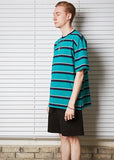 セイントペイン(SAINTPAIN) SP 19SS STRIPE TEE-GREEN