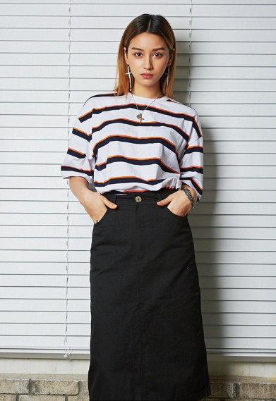セイントペイン(SAINTPAIN) SP 19SS STRIPE TEE-GREEN