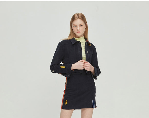 ロマンティッククラウン(ROMANTIC CROWN) GNAC Corduroy Jacket_Navy