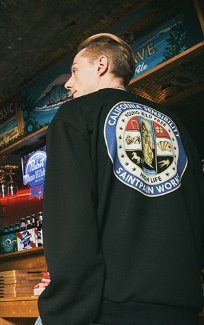 セイントペイン(SAINTPAIN) SP BENEDICT CREWNECK LS-WHITE