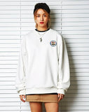 セイントペイン(SAINTPAIN) SP BENEDICT CREWNECK LS-WHITE