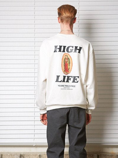 セイントペイン(SAINTPAIN) SP ALEXIA CREWNECK LS-WHITE