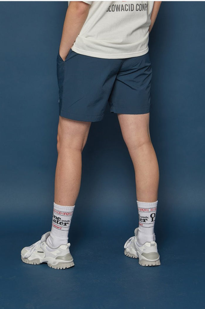 スローアシッド(SLOW ACID) Jogging Short Pants (BLUE)