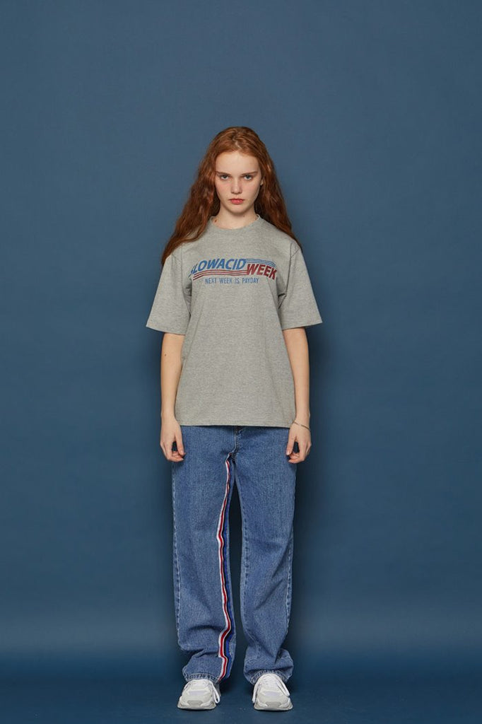 スローアシッド(SLOW ACID) Sideline Denim Pants (BLUE)