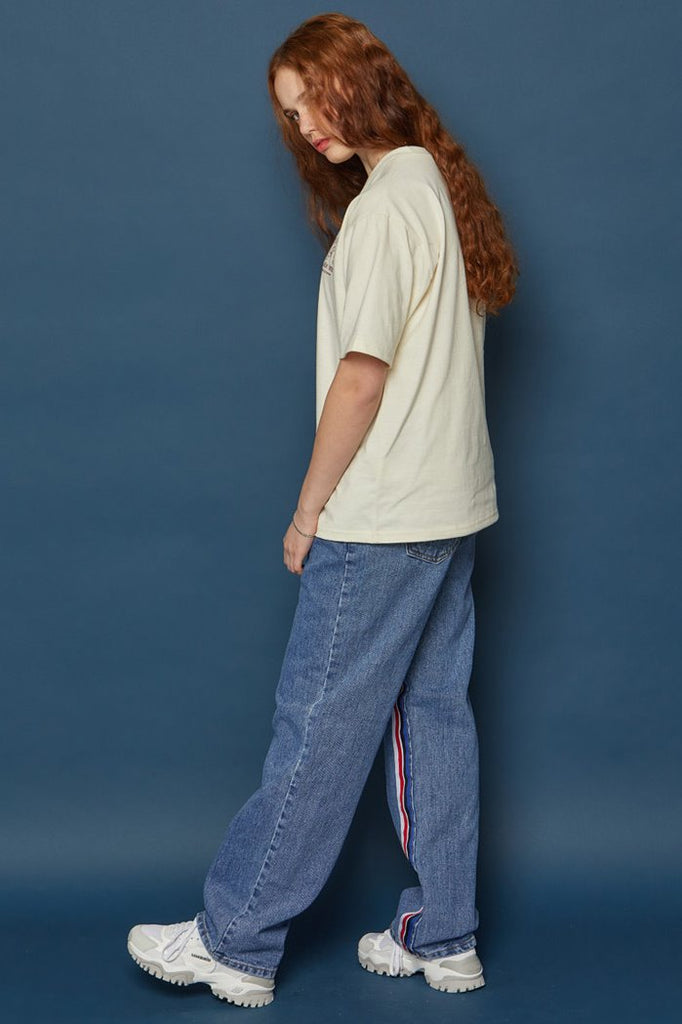 スローアシッド(SLOW ACID) Sideline Denim Pants (BLUE)