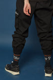 スローアシッド(SLOW ACID) Spancotton Cargo Jogger Pants (BLACK)