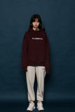 スローアシッド(SLOW ACID) 18FW Logo Hoodie (BURGUNDY)