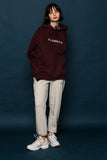 スローアシッド(SLOW ACID) 18FW Logo Hoodie (BURGUNDY)