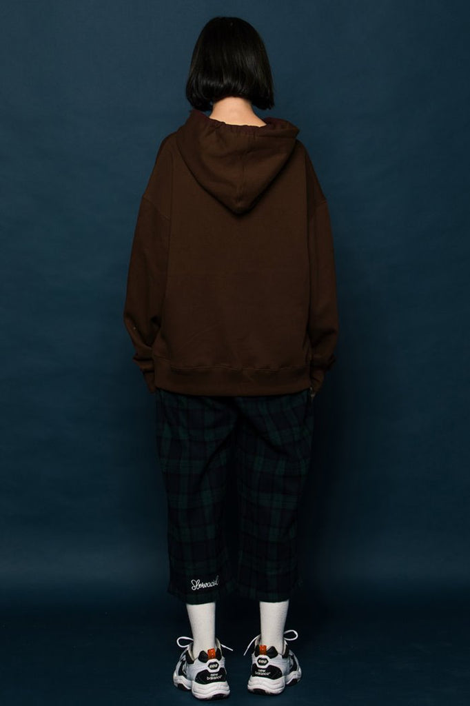 スローアシッド(SLOW ACID) 18FW Logo Hoodie (CHOCO)