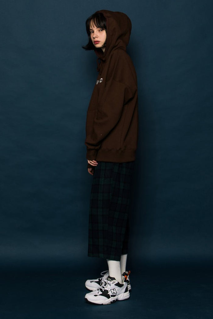 スローアシッド(SLOW ACID) 18FW Logo Hoodie (CHOCO)