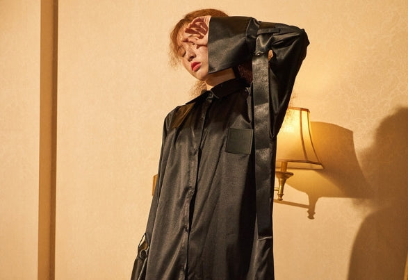 オージーオーディー(OZOD) satin long shirts