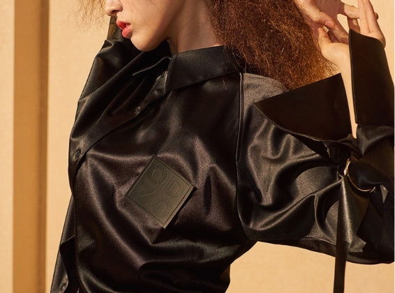 オージーオーディー(OZOD) satin long shirts