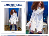 オージーオーディー(OZOD) satin long shirts