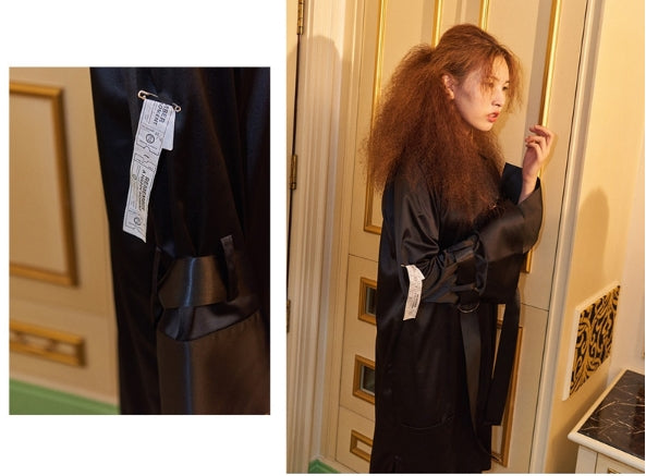 オージーオーディー(OZOD) satin long shirts