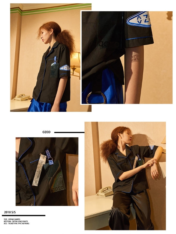 オージーオーディー(OZOD) piping shirts