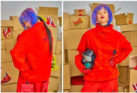 オージーオーディー(OZOD) HIGH NECKED SWEATSHIRTS