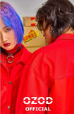 オージーオーディー(OZOD) DENIM LEATHER JACKET