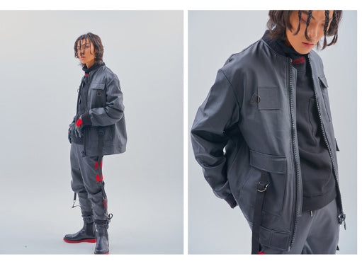 オージーオーディー(OZOD) LEATHER JUMPER