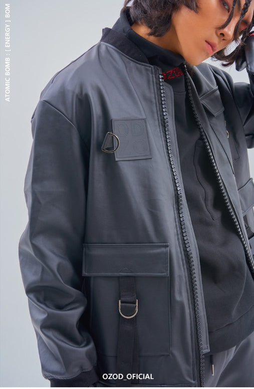 オージーオーディー(OZOD) LEATHER JUMPER