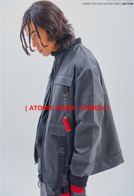 オージーオーディー(OZOD) LEATHER JUMPER