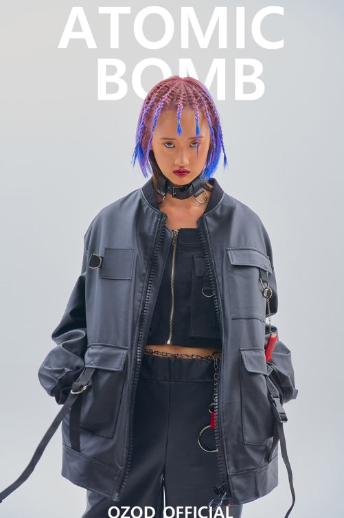 オージーオーディー(OZOD) LEATHER JUMPER