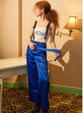 オージーオーディー(OZOD) satin long pants