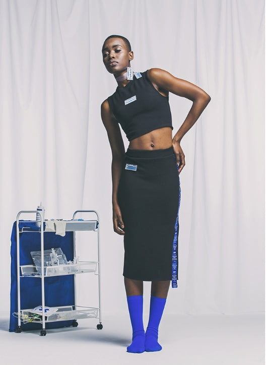 オージーオーディー(OZOD) Blue Line skirt