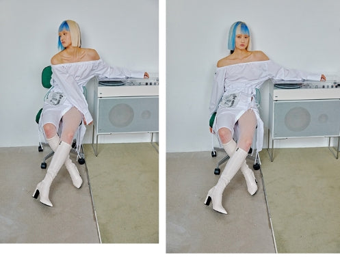 オージーオーディー(OZOD) SHIRTS OFF-SHOULDER